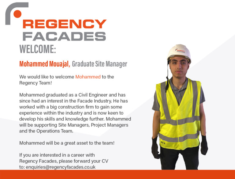 Meet our new Graduate Site Manager - Regency Facades